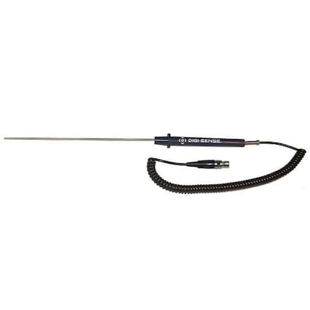 Digi-Sense Bendable RTD Probe, 100 Ohm, 5-ft Coil C 08117-73